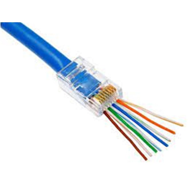 Nova RJ45 Cat6 Açık Uçlu 100lü Paket Konnektör Delikli Nova RJ45 Cat6 Açık Uçlu 100lü Paket Konnektör Delikli
