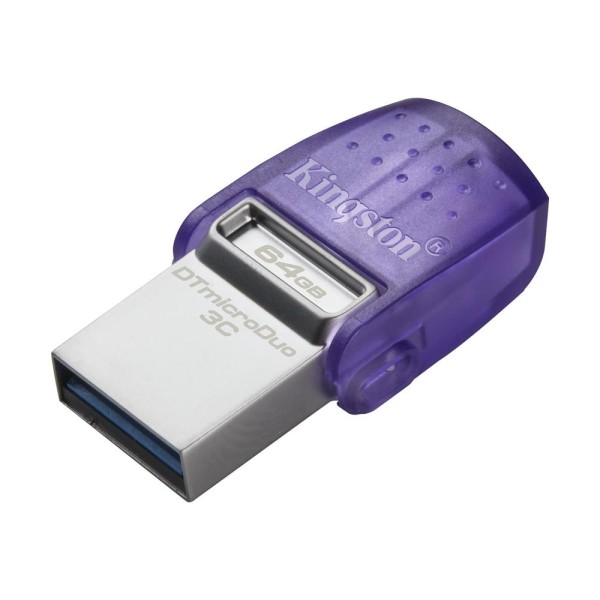 Kingston DTDUO3CG3-64GB DataTraveler microDuo 3C 200MB-s dual USB-A + USB-C Flash Bellek Kingston DTDUO3CG3-64GB DataTraveler microDuo 3C 200MB-s dual USB-A + USB-C Flash Bellek