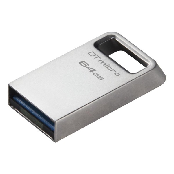 Kingston DTMC3G2-64GB DataTraveler Micro 200MB-s Metal USB 3.2 Gen 1 Flash Bellek Kingston DTMC3G2-64GB DataTraveler Micro 200MB-s Metal USB 3.2 Gen 1 Flash Bellek
