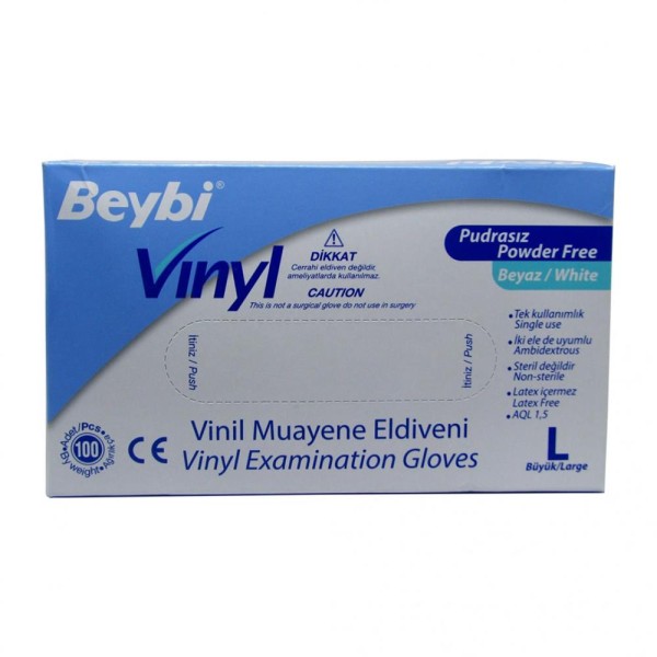 Beybi Vinill Eldiven Pudrasız Large Beybi Vinill Eldiven Pudrasız Large