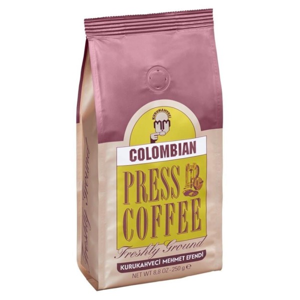 Mehmet Efendi 250GR Colombian Press Coffee ( Freshly Ground )