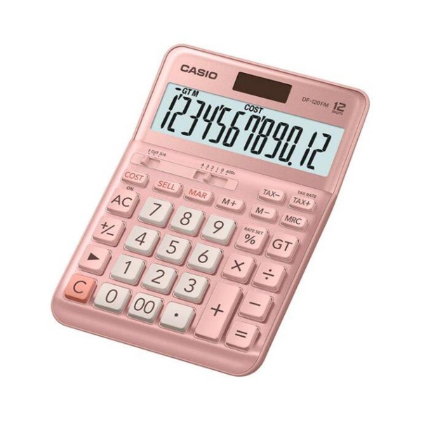 Casio DF-120FM-PK Pembe 12 Hane Masa Üstü Hesap Makinesi Casio DF-120FM-PK Pembe 12 Hane Masa Üstü Hesap Makinesi