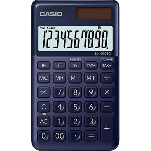 Casio SL-1000SC-NY Cep Tipi 10 Hane Lacivert Hesap Makinesi Casio SL-1000SC-NY Cep Tipi 10 Hane Lacivert Hesap Makinesi