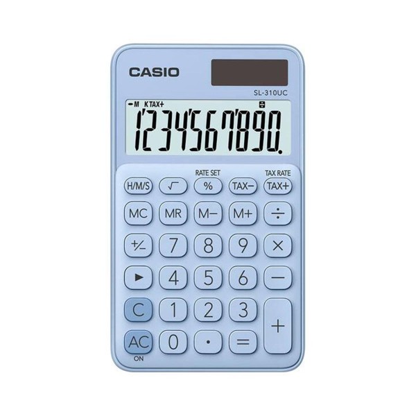 Casio SL-310UC-LB Cep Tipi 10 Hane Açık Mavi Hesap Makinesi Casio SL-310UC-LB Cep Tipi 10 Hane Açık Mavi Hesap Makinesi