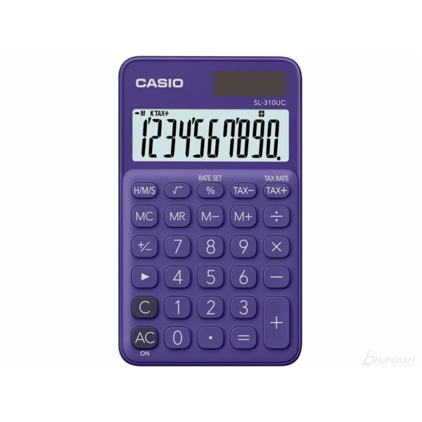 Casio SL-310UC-PL Cep Tipi 10 Hane Mor Hesap Makinesi Casio SL-310UC-PL Cep Tipi 10 Hane Mor Hesap Makinesi