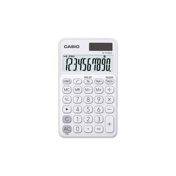 Casio SL-310UC-WE Cep Tipi 10 Hane Beyaz Hesap Makinesi Casio SL-310UC-WE Cep Tipi 10 Hane Beyaz Hesap Makinesi