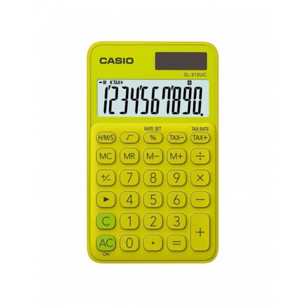 Casio SL-310UC-YG Cep Tipi 10 Hane Sarı Hesap Makinesi Casio SL-310UC-YG Cep Tipi 10 Hane Sarı Hesap Makinesi