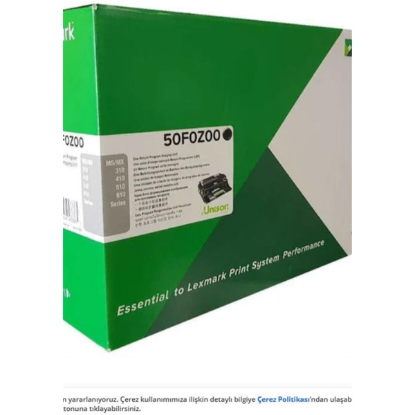 Lexmark 50F0Z00 (500Z) 60.000 Sayfa Drum MS310-312-315-317-410-415-417-510-610 MX317-410-510-511-611 Lexmark 50F0Z00 (500Z) 60.000 Sayfa Drum MS310-312-315-317-410-415-417-510-610 MX317-410-510-511-611