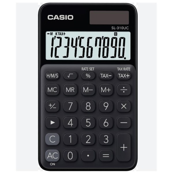 Casio SL-310UC-BK Cep Tipi 10 Hane Siyah Hesap Makinesi Casio SL-310UC-BK Cep Tipi 10 Hane Siyah Hesap Makinesi