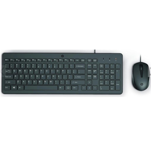 HP 150 Wired 240J7AA 1600Dpı Kablolu Klavye Mouse Seti HP 150 Wired 240J7AA 1600Dpı Kablolu Klavye Mouse Seti