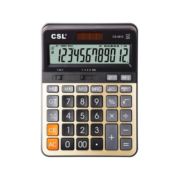 CSL CS-3813 12 Hane Masa Tipi Hesap Makinesi CSL CS-3813 12 Hane Masa Tipi Hesap Makinesi
