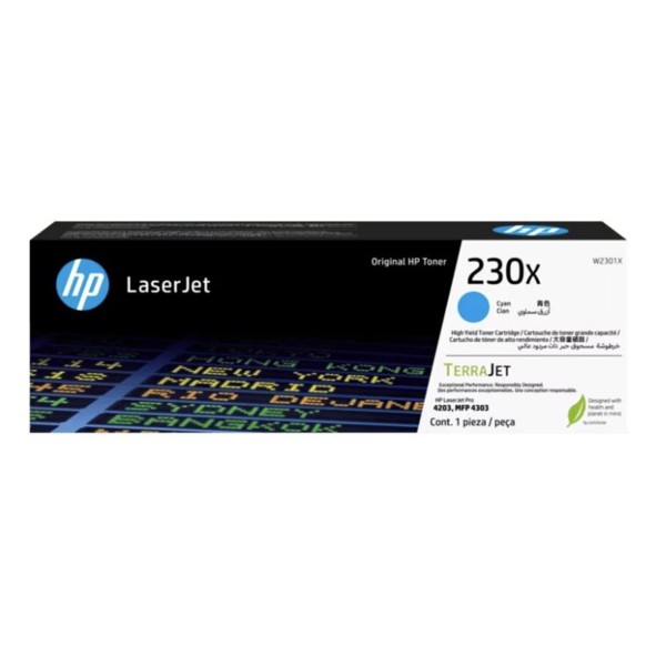 HP 230X Cyan Mavi 5.500 Sayfa Toner W2301X HP 230X Cyan Mavi 5.500 Sayfa Toner W2301X