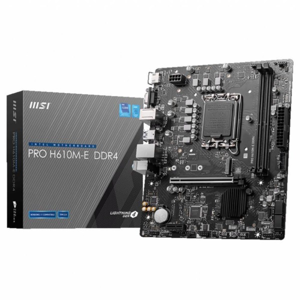 Msı Pro H610M-E 3200MHz DDR4 Soket 1700 M.2 HDMI VGA mATX Anakart Msı Pro H610M-E 3200MHz DDR4 Soket 1700 M.2 HDMI VGA mATX Anakart
