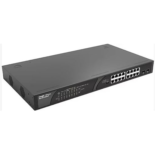Ruijie-Reyee RG-ES118GS-P-L 18 Portlu Gigabit 16 Port POE+ 10-100-1000 Mbps 2 Port SFP 247W Ruijie-Reyee RG-ES118GS-P-L 18 Portlu Gigabit 16 Port POE+ 10-100-1000 Mbps 2 Port SFP 247W