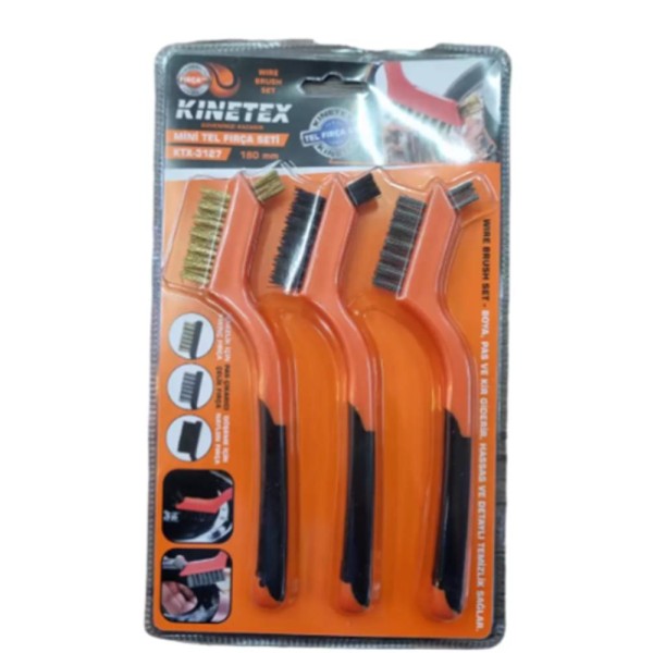 Knitex KTX-3127 ini Tel Fırça Seti 3 Parça Knitex KTX-3127 ini Tel Fırça Seti 3 Parça