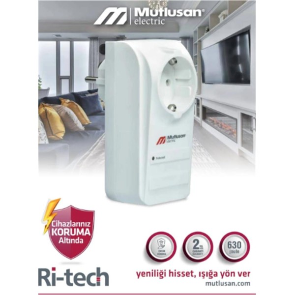 Mutlusan Tekli Şok Korumalı Priz (001 888 100004 00 00) Mutlusan Tekli Şok Korumalı Priz (001 888 100004 00 00)