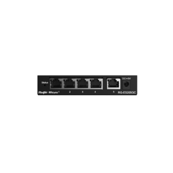 Ruijie-Reyee RG-ES205GC 4Port 10-100-1000 Mbps+1 Port 10-100-1000 Mbps Gb Yönetilebilir 54W Ruijie-Reyee RG-ES205GC 4Port 10-100-1000 Mbps+1 Port 10-100-1000 Mbps Gb Yönetilebilir 54W