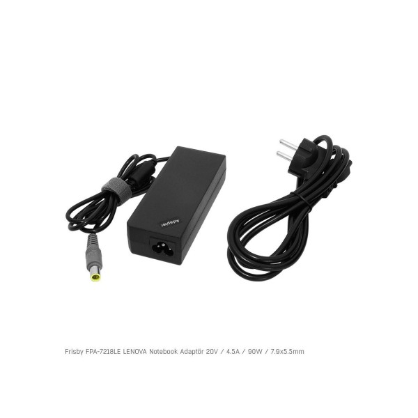 Frisby FPA-7218LE Notebook Adaptör (Lenovo) 20V 4.5A (Uç Boyutu : 7.9 x 5.5mm) Frisby FPA-7218LE Notebook Adaptör (Lenovo) 20V 4.5A (Uç Boyutu : 7.9 x 5.5mm)