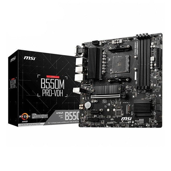 Msi B550M PRO-VDH AM4 DDR4 4400(OC) HDMI DP VGA M.2 USB3.2 MATX Anakart Msi B550M PRO-VDH AM4 DDR4 4400(OC) HDMI DP VGA M.2 USB3.2 MATX Anakart
