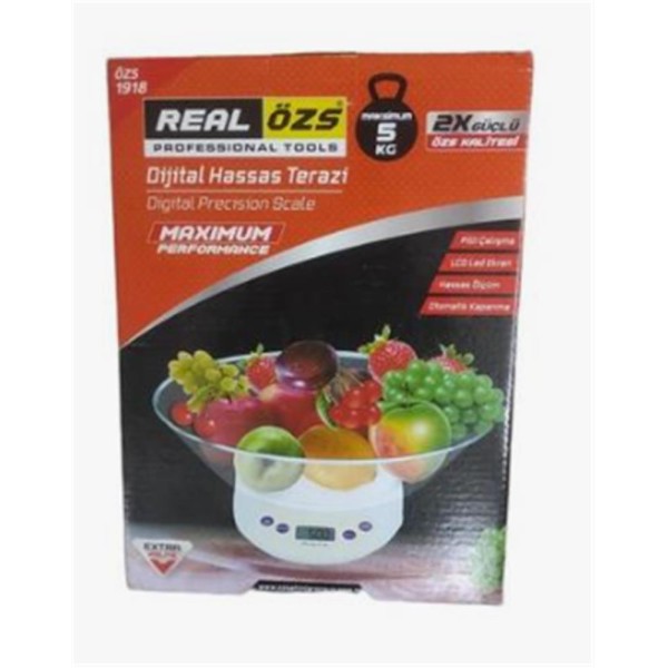 Real Özs Digital Hassas Terazi 5kg özs-1918 Real Özs Digital Hassas Terazi 5kg özs-1918