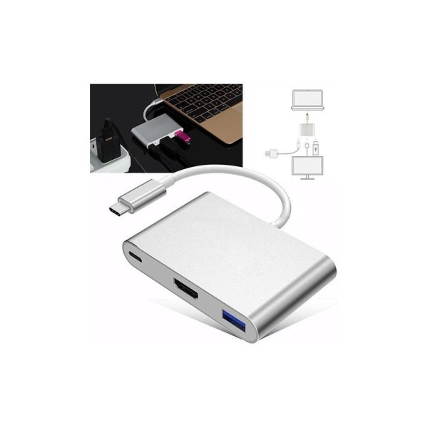 Codegen CDG-CNV39 USB 3.1 Type-C - USB 3.0+ HDMI+ USB 3.1 Type-C Çoklayıcı Adaptör Codegen CDG-CNV39 USB 3.1 Type-C - USB 3.0+ HDMI+ USB 3.1 Type-C Çoklayıcı Adaptör