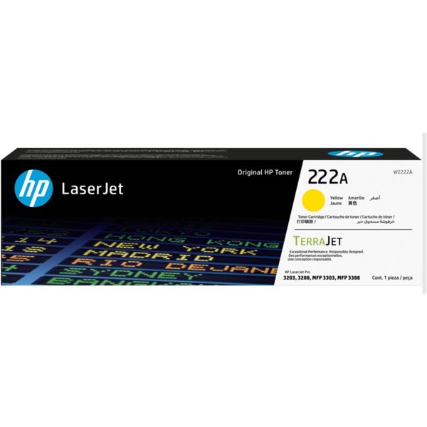 Hp 222A Yellow Sarı 1.200 Sayfa Toner W2222A Hp 222A Yellow Sarı 1.200 Sayfa Toner W2222A