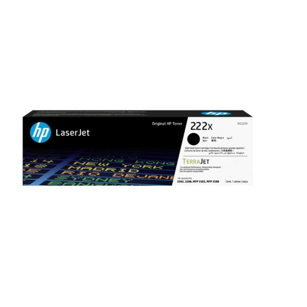 Hp 222X Black Siyah 3.200 Sayfa Toner W2220X Hp 222X Black Siyah 3.200 Sayfa Toner W2220X