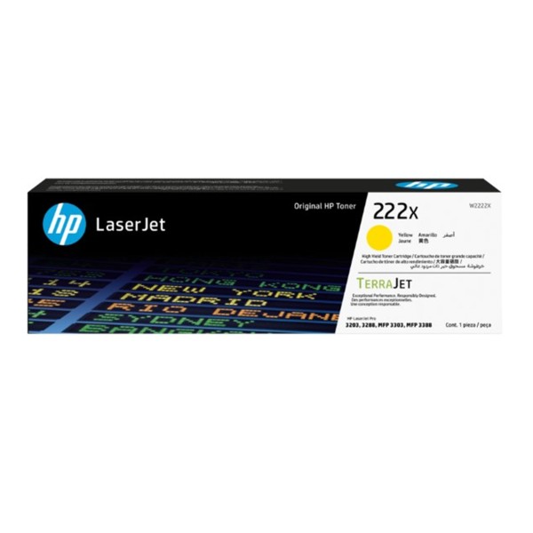 Hp 222X Yellow Sarı 2.500 Sayfa Toner W2222X Hp 222X Yellow Sarı 2.500 Sayfa Toner W2222X