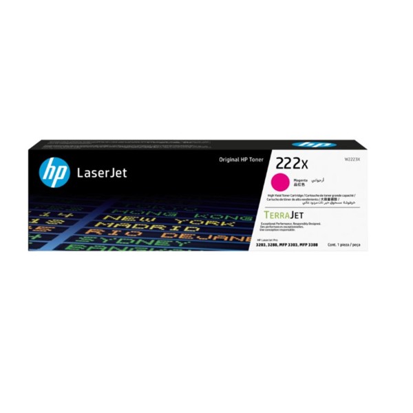 Hp 222X Magenta Kırmızı 2.500 Sayfa Toner W2223X Hp 222X Magenta Kırmızı 2.500 Sayfa Toner W2223X