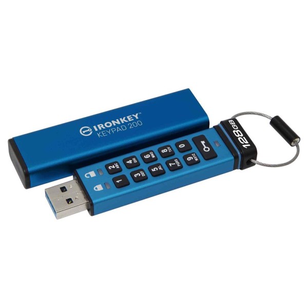 Kingston IKKP200-128GB 128GB IronKey Keypad 200, FIPS 140-3 Lvl 3 (Pending) Flash Bellek Kingston IKKP200-128GB 128GB IronKey Keypad 200, FIPS 140-3 Lvl 3 (Pending) Flash Bellek
