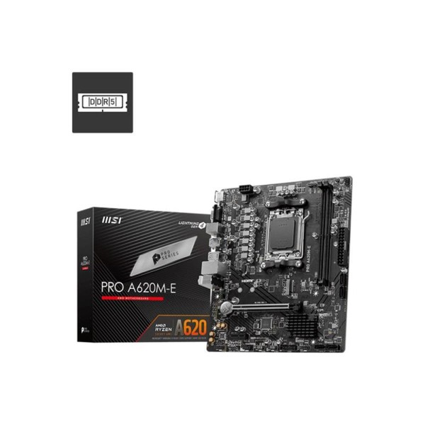 Msı Pro A620M-E Ddr5 6800Mhz Matx Am5 ( Amd Am5 7000 Serisi İşlemci Uyumlu) Anakart Msı Pro A620M-E Ddr5 6800Mhz Matx Am5 ( Amd Am5 7000 Serisi İşlemci Uyumlu) Anakart