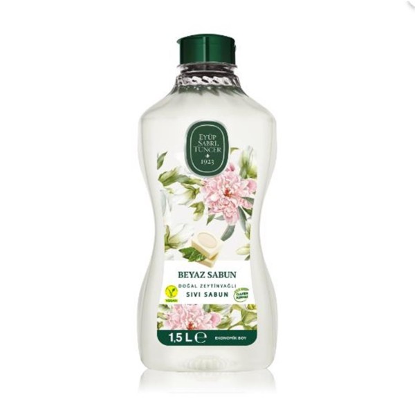 Eyüp Sabri Tuncer 1,5lt Beyaz Sabun Doğal Zeytin Yağlı Sıvı Sabun Pet Şişe Eyüp Sabri Tuncer 1,5lt Beyaz Sabun Doğal Zeytin Yağlı Sıvı Sabun Pet Şişe