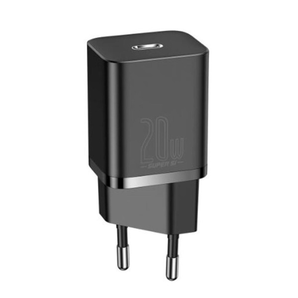 Baseus CCSUP-B01 Süper Si QC Siyah CCSUP-B01 20W Type-C Şarj Cihazı Baseus CCSUP-B01 Süper Si QC Siyah CCSUP-B01 20W Type-C Şarj Cihazı