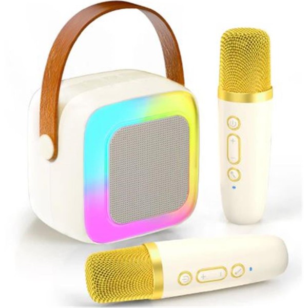 WowKids SY13 İki Mikrofonlu Gold Karaoke Speaker WowKids SY13 İki Mikrofonlu Gold Karaoke Speaker