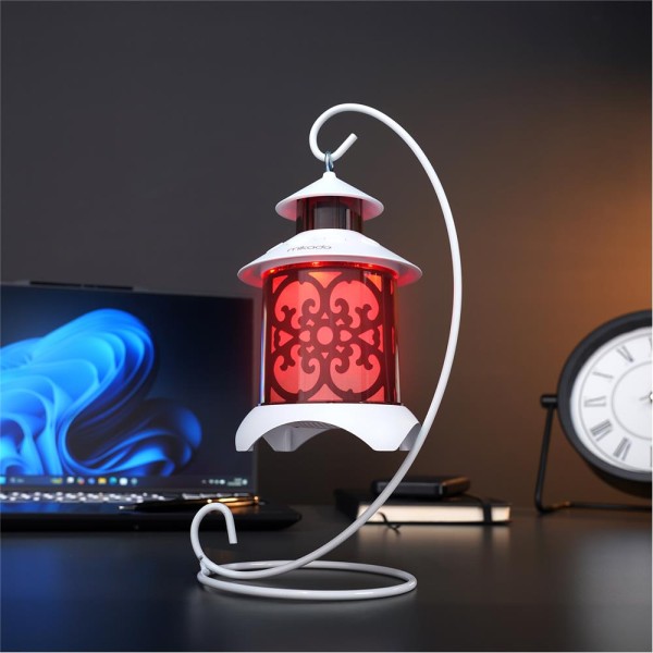 Mikado MD-20BT Beyaz Dekoratif 5W 1200mAh BT-LED Işıklı Bluetooth Hoparlör Mikado MD-20BT Beyaz Dekoratif 5W 1200mAh BT-LED Işıklı Bluetooth Hoparlör