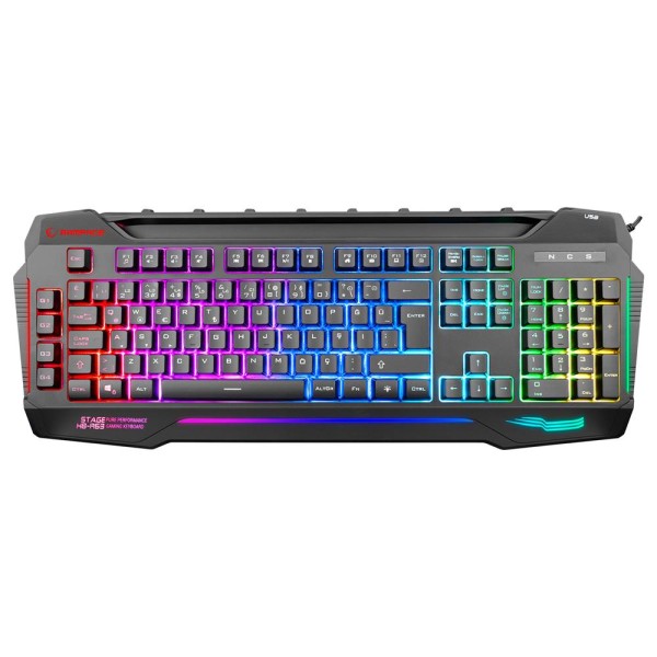 Rampage KB-R63 STAGE Siyah 4 Makro Fonksiyon Sese Duyarlı Işıklı RGB Q USB Oyuncu Klavyesi Rampage KB-R63 STAGE Siyah 4 Makro Fonksiyon Sese Duyarlı Işıklı RGB Q USB Oyuncu Klavyesi