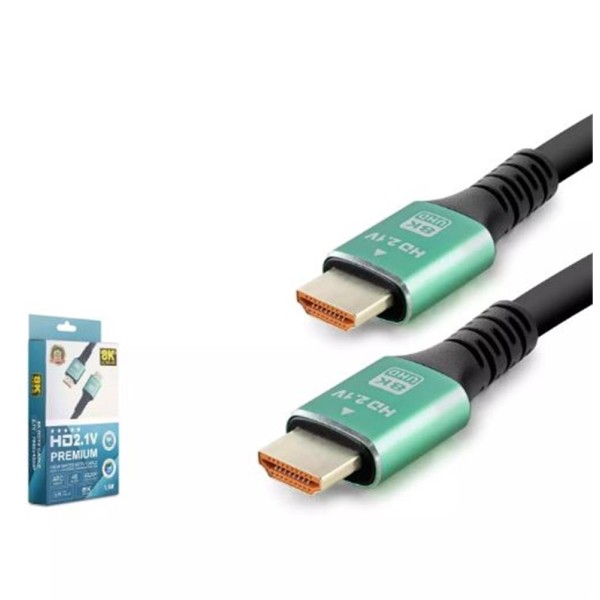 HADRON HDX2044 HDMI (M) T0 HDMI (M) KABLO PVC 8K 60HZ 2.1V 1.5M SİYAH