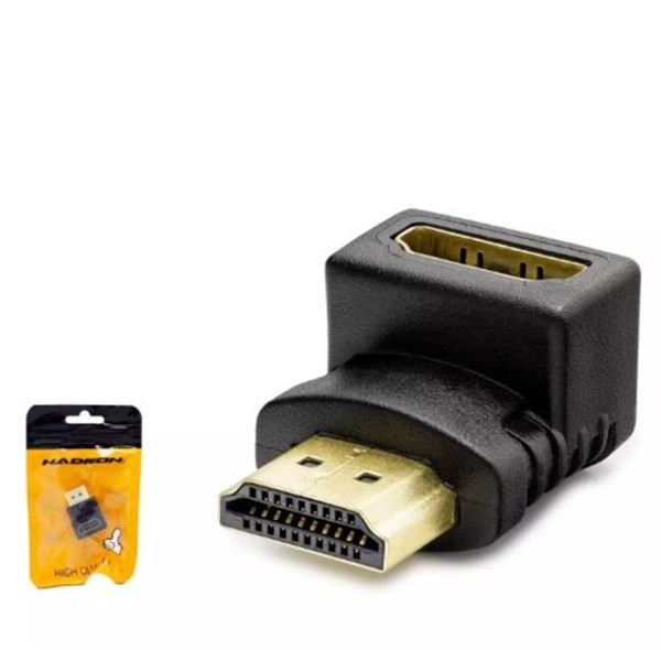 HADRON HDX1258 HDMI (M) TO HDMI (F) ADAPTÖR L TİP SİYAH HADRON HDX1258 HDMI (M) TO HDMI (F) ADAPTÖR L TİP SİYAH