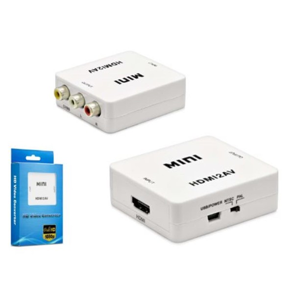 HADRON HDX1281 HD VIDEO CONVERTOR HDMI (IN) TO AV (OUT) BEYAZ HADRON HDX1281 HD VIDEO CONVERTOR HDMI (IN) TO AV (OUT) BEYAZ