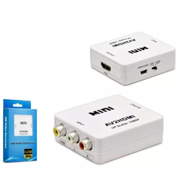 HADRON HDX1282 HD VIDEO CONVERTOR AV (IN) TO HDMI (OUT) BEYAZ HADRON HDX1282 HD VIDEO CONVERTOR AV (IN) TO HDMI (OUT) BEYAZ