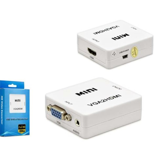 HADRON HDX1283 HD VIDEO CONVERTOR VGA (IN) TO HDMI (OUT) BEYAZ HADRON HDX1283 HD VIDEO CONVERTOR VGA (IN) TO HDMI (OUT) BEYAZ