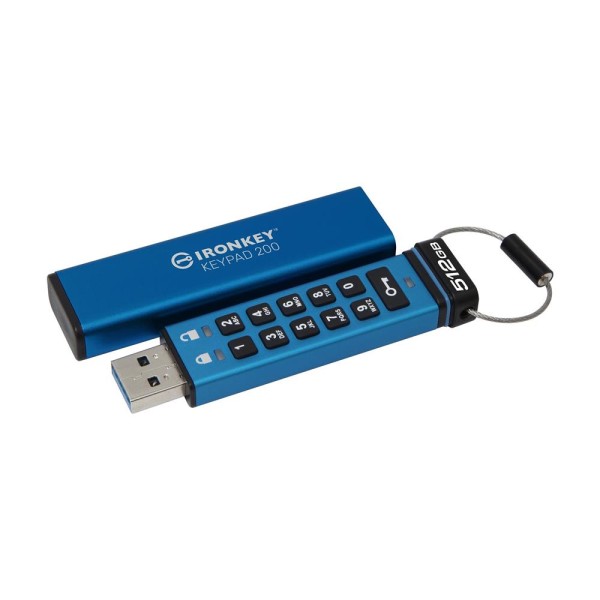 Kingston IKKP200-512GB 512GB IronKey Keypad 200, FIPS 140-3 Lvl 3 (Pending) Flash Bellek Kingston IKKP200-512GB 512GB IronKey Keypad 200, FIPS 140-3 Lvl 3 (Pending) Flash Bellek