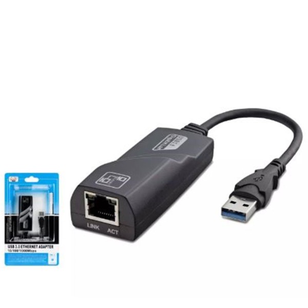 HADRON HDX5265 USB3.0 ETHERNET CARD 10-100-1000 MBPS SİYAH