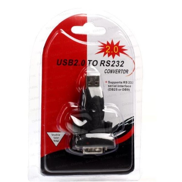 Dark Profesyonel USB 2.0- RS232 Dönüştürücü Kablo Dark Profesyonel USB 2.0- RS232 Dönüştürücü Kablo
