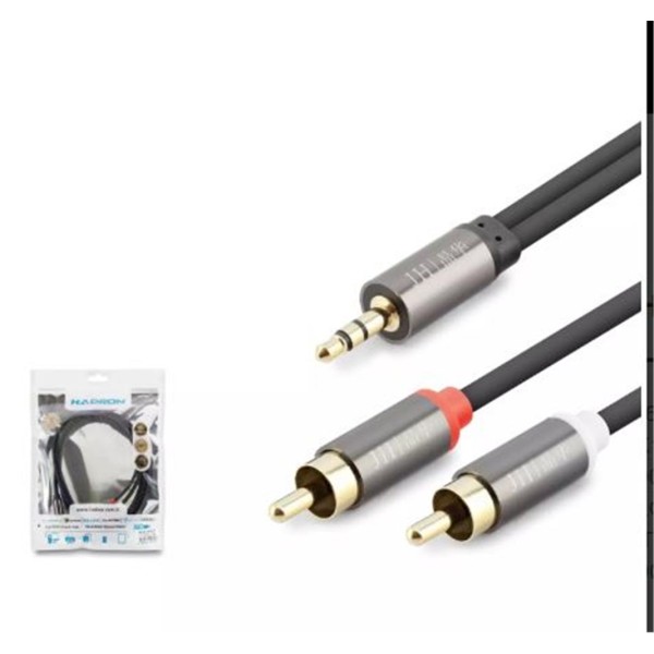 HADRON HDX1067 1.5M 3.5MM TO 2RCA KABLO 2LINE GOLD SİYAH HADRON HDX1067 1.5M 3.5MM TO 2RCA KABLO 2LINE GOLD SİYAH