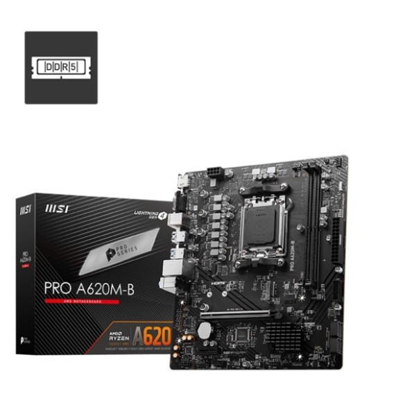 Msı Pro A620M-B AMD A620 AM5 Soket DDR5 6800(OC)MHz mATX Anakart Msı Pro A620M-B AMD A620 AM5 Soket DDR5 6800(OC)MHz mATX Anakart