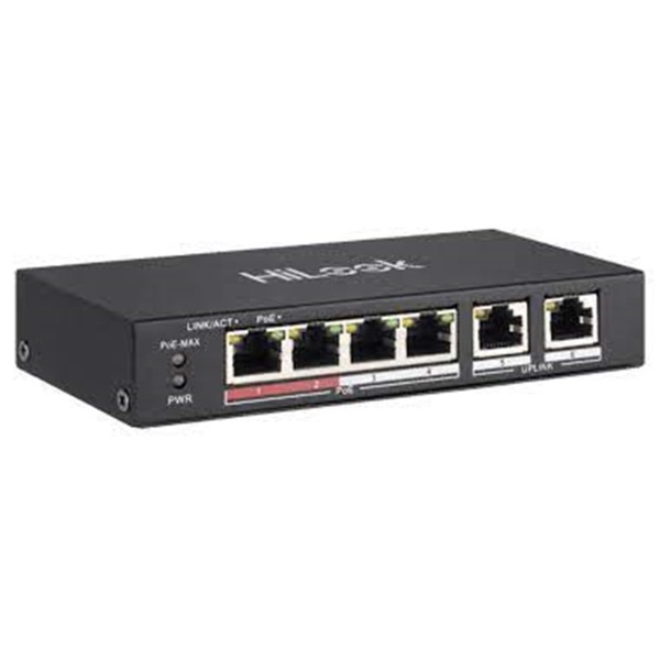 Hilook NS-0106MP-35 4 Port PoE, 35W, +2 Port Megabit Uplink Switch Hilook NS-0106MP-35 4 Port PoE, 35W, +2 Port Megabit Uplink Switch
