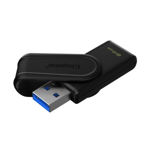 Kingston DTXS-64GB 64GB Portable USB 3.2 Gen1 DataTraveler ExodiaS (Black-Black) Flash Bellek Kingston DTXS-64GB 64GB Portable USB 3.2 Gen1 DataTraveler ExodiaS (Black-Black) Flash Bellek