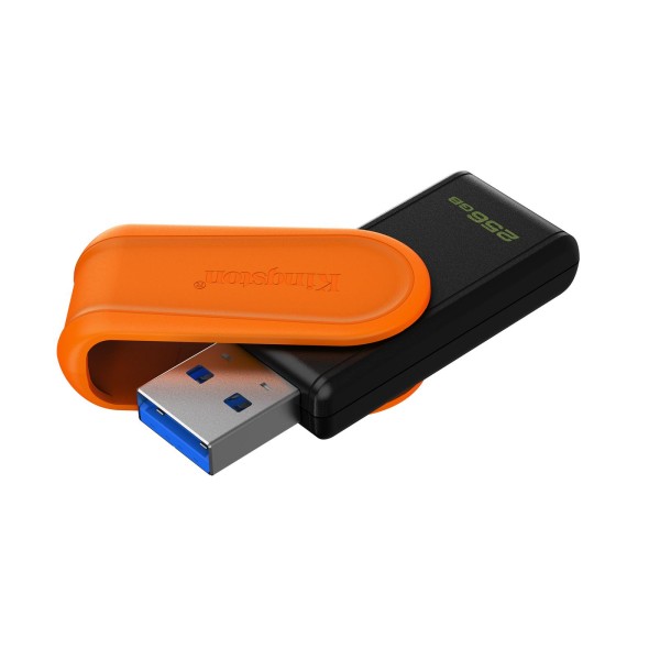 Kingston DTXS-256GB 256GB Portable USB 3.2 Gen1 DataTraveler ExodiaS (Black-Orange) Flash Bellek Kingston DTXS-256GB 256GB Portable USB 3.2 Gen1 DataTraveler ExodiaS (Black-Orange) Flash Bellek