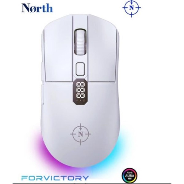 North Odin Pro WL Beyaz 26K DPI 750 IPS 70G UltraLight RGB Kablosuz Gaming Mouse North Odin Pro WL Beyaz 26K DPI 750 IPS 70G UltraLight RGB Kablosuz Gaming Mouse